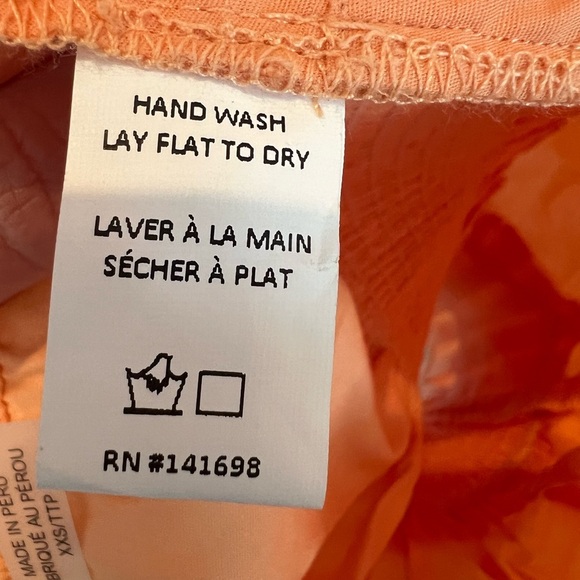 Ramy Brook Size XXS Charlie Pleated Halter Top In Peach NWT - Picture 6 of 9